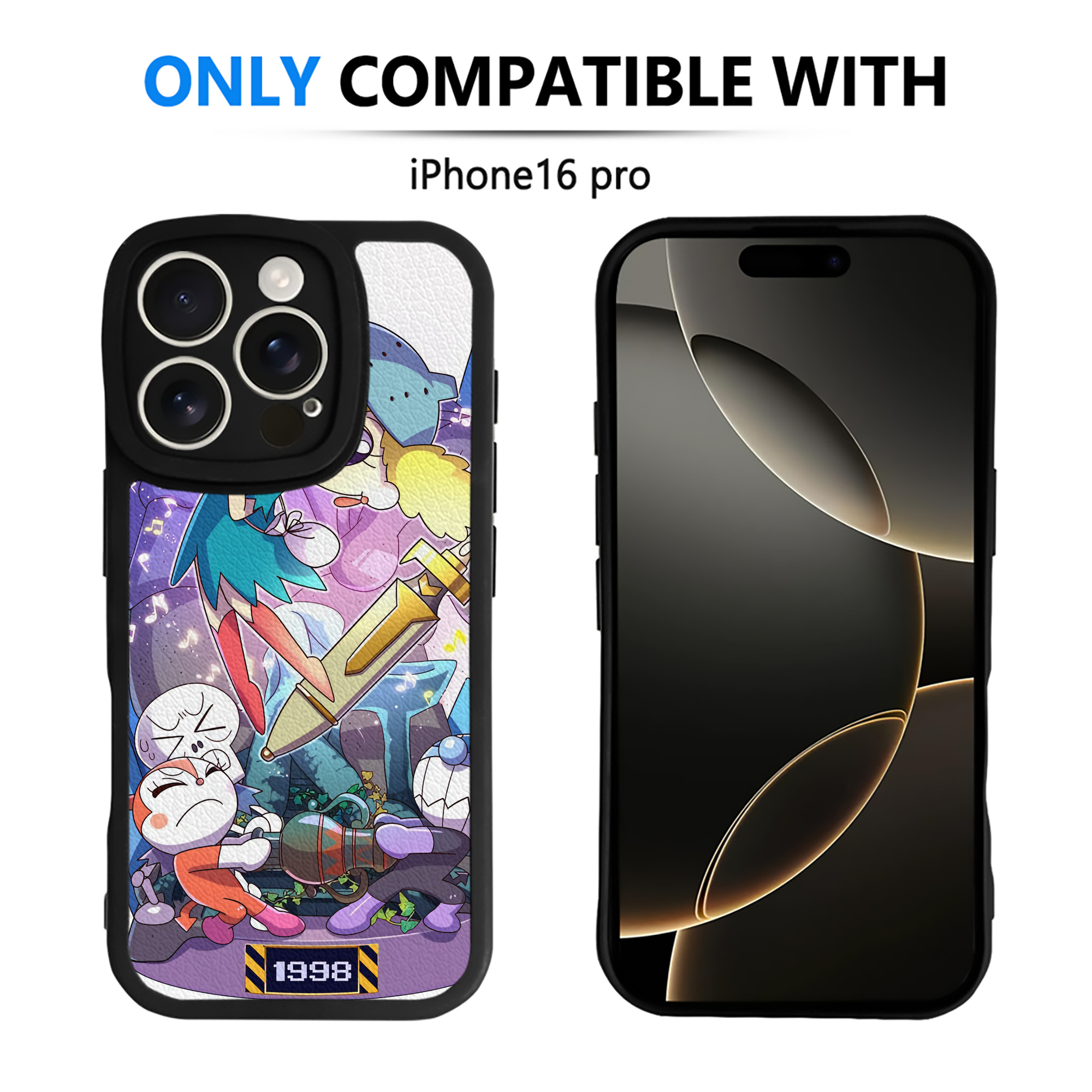 （画像用） アンパンマン Anpanman 【iPhone 16シリーズ対応】シリコンスマホケース（レザー調） 材質：シリコン